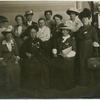 Dr. Belva A. Lockwood (front center),  Dr. Anita Augspurg, and Bertha Engel (standing extr. R. front). The rest [are] Women's Republic members.]