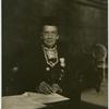 Dr. Belva A. Lockwood portrait, at desk.