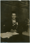 Dr. Belva A. Lockwood portrait, at desk.