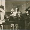 Countess Iska Teleki recording phonograph.