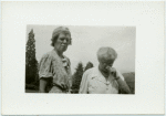 Rosika Schwimmer and unidentified guest.