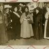 Center: Mrs. Emmeline Pankhurst, to her left, Inez Milholland Boissevain, to her right, Mrs. Harriet Stanton Blatch]