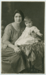 Nadja Brodsky and child, 1922