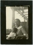 Alfhild Lamm Hubsch and son Eric, 2/7/1922