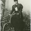 Betzy Kjelsberg, 1891, in Drammen.  Was among the first to start riding on a bike.