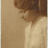 Jane (Janka) Kozma [Vilma Glucklich's niece - portrait, looking down]