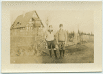 Two young men posing.