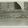 Palthe family swimming in a river?