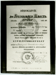 Dr. Charlotte Steinberger's diploma.