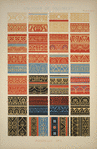 Pompeian no. 1: Collection of borders from different edifices in Pompeii.