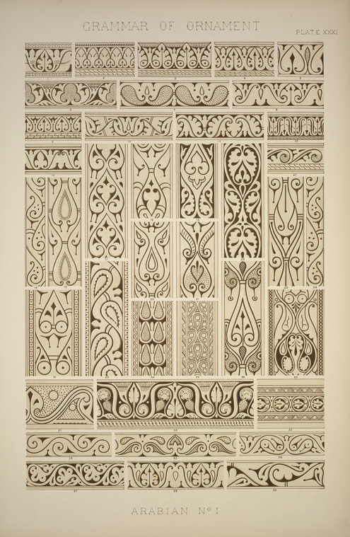 Arabian no. 1: Arabian ornaments from the ninth century from Cairo ...