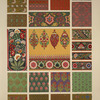 Indian Ornament no. 4: Ornaments from woven fabrics and paintings on vases exhibited in the Indian Collection, now at Marlborough House.