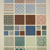 Chinese Ornament no. 1: Ornaments painted on porcelain and wood from woven fabrics.