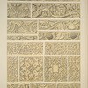 Elizabethan Ornament no. 1: Various ornaments in relief from the time of Henry VIII to that of Charles II.