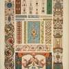 Italian Ornament no. 1: Pilasters and ornaments from the loggie of the Vatican, reduced from the full size paintings at Marlborough House.