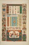 Italian Ornament no. 1: Pilasters and ornaments from the loggie of the Vatican, reduced from the full size paintings at Marlborough House.
