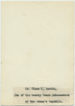 Dr. Clara C. Austin, one of the twenty peace ambassadors of the Woman's Republic