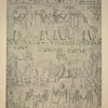 The harvest scene: corn carriers, the ploughmen, etc.; Renni and his scribe Zehuti (on the bottom register)