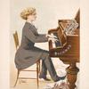 Paderewski at his favorite piano.