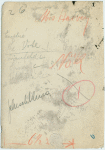 Mrs. Harley, Mrs. Despard's secretary, selling their organisation's paper in Budapest Congress Headquarters.