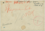 Carrie Chapman Catt, writing at a table.