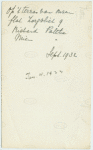 Richard Palthe and Mien Palthe on their terrace, Sept. 1932.