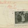 Center: Mrs. Emmeline Pankhurst, to her left, Inez Milholland Boissevain, to her right, Mrs. Harriet Stanton Blatch