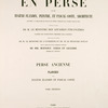 Voyage en Perse. Perse Ancienne. Planches. Tome premier. [Title page]