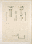 Istakhr. Plan et détails des colonnes du palais.