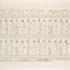 Persépolis. Palais no. 2. Bas-relief du mur de soutènement, à gauche de l'escalier du centre.