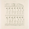 Persépolis. Palais no. 2. Bas-relief du mur de soutènement, à gauche de l'escalier du centre.