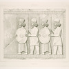 Persépolis. Palais no. 2. Bas-reliefs entre les deux rampes de l'escalier du centre.