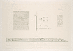 Persépolis. Palais no. 4 du plan général. (Plan, façade et inscriptions.)