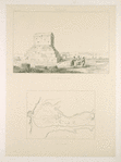 Passargade. Vue du tombeau dit de Cyrus; District de Morgaub (plan topographique).