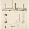 Passargade. Vue des ruines; Plans et détails.