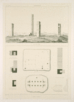 Passargade. Vue des ruines; Plans et détails.
