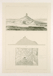 Babylone. Ruines du Birs Nemrod: vue, profil et plan.