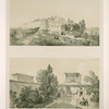 Palais de Kasr-è-Kadjâr, de Kasr-è-Kadjâr près Téhérân; Cour intérieure du Palais de Kasr-è-Kadjâr, près Téhérân.