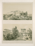 Palais de Kasr-è-Kadjâr, de Kasr-è-Kadjâr près Téhérân; Cour intérieure du Palais de Kasr-è-Kadjâr, près Téhérân.
