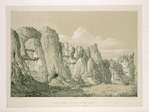 Caveaux funéraire et bas-reliefs de Nakch-i Roustâm [Naqsh-i Rustam]. Site de Persépolis.