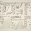 Darstellungen und Inschriften historischen Inhaltes aus dem Terrassentempel von Dêr-el Bah'eri in Ober-Aegypten, behandelnd vorzugsweise die im 17. Jahrhundert v. Chr. von Seiten der Königin Misaphris, Schwester Thutmosis III, nach Arabien entsendete Seeexpedition (ausgenommen die Opferliste e auf Taf. V und die auf Taf. VI, welche zwei Thebanischen Privatgräbern entnommen sind.)