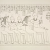 Darstellungen und Inschriften aus dem Grabe des Thebanischen Priesters Neferhotep, ausgenommen Taf. 40 b, welche Darstellung einem andern Thebanischen Grabe angehört.