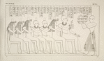 Darstellungen und Inschriften aus dem Grabe des Thebanischen Priesters Neferhotep, ausgenommen Taf. 40 b, welche Darstellung einem andern Thebanischen Grabe angehört.