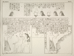 Darstellungen und Inschriften aus dem Grabe des Thebanischen Priesters Neferhotep, ausgenommen Taf. 40 b, welche Darstellung einem andern Thebanischen Grabe angehört.