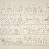 Astronomische Darstellungen und Inschriften aus Dendera, angebracht in einem der Zimmer und an der Decke des grossen Saales.