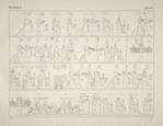 Astronomische Darstellungen und Inschriften aus Dendera, angebracht in einem der Zimmer und an der Decke des grossen Saales.