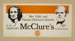 Mrs. Eddy and Phineas Parkhurst Quimby in the February McClure's.