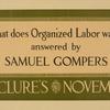 What does organized labor [...] McClure's November.