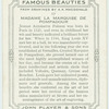 Madame la Marquise de Pompadour.