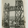 Giant draw-bridge at Rotterdam, Holland.